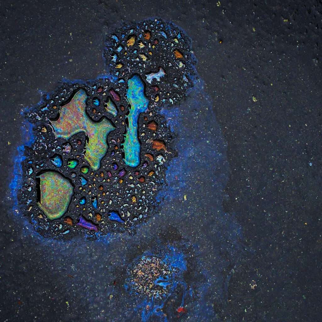 rainbow oil spot